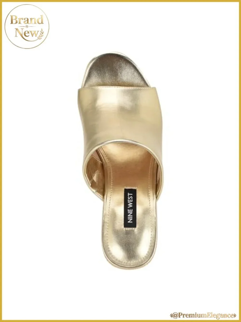 Platform Sandal Open Toe Slingback Slip On Faux Leather 4.72